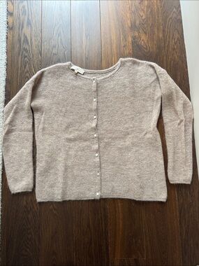 Sezane Light Beige Gaspard Cardigan